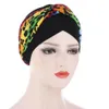 New Muslim Inner Hijab Islamic Caps Bomull Turban För Kvinnors Casual Soft Women Chemo Hat Head Wrap Flower Hair Tillbehör