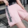 pink cargo shorts