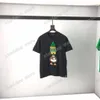 21ss Tasarımcılar Tee üst Erkek Bayan T Gömlek Jakarlı nakış ördek Adam Paris Moda T-shirt uzun Kollu lüks tişörtler siyah beyaz yeşil S-2XL