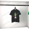 21ss Designers Tee top Мужские женские футболки Жаккардовая вышивка утка Man Paris Fashion Футболка с длинным рукавом роскошные футболки черный белый зеленый S-2XL