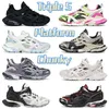 Casual Shoes Fashion Sneakers Dad Shoe Yellow Black White Blue Grey Outdoor Chaussures Triple S 4.0 Platform Pastel Fluo Men Women Us 6-12