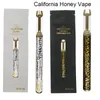 Kalifornien Honig Wiederaufladbarer Einweg-Vape-Stift E-Zigarette 1ml-Patrone Leere dicke Öl-Verdampfer-Stifte 400mAh-Batterievapes mit Ecig-Verpackungsbeutel