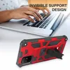 Armor Schokbestendig Gevallen Voor Samsung A02 A01 A32 A52 A72 A71 A12 A11 A21 A51 A31 Auto Magneet Telefoon houder Case Cover Met Onzichtbare Beugel