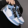 Women Men Big Size 36-48 Large Basketball Shoes 1 Bred Patent 1s White University Blue Satin Black Toe Pine Green Mid Banned DARK MOCHA Sneakers With Box Wholesale Twist