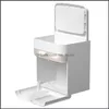 Porte-rouleau de papier toilette avec capteur Matic Sensor LED et étagère pour smartphone, support de salle de bain mural