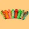 Colorful Silicone Filter Pipes Portable Dry Herb Tobacco Smoking Handpipe Oil Rigs Storage Case Innovative Design Straw Titanium Spoon Glass Bowl Holder DHL Free