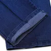 Rozmiar 30-45 Mężczyźni Biznes Jeans Klasyczny Mężczyzna Stretch Jeans Plus Size Baggy Proste Mężczyźni Dżins Spodnie Bawełniane Niebieskie Dżinsy Dżinsy 211120