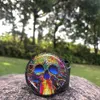 New Sugar Skull Series Metal Aluminum Smoking Herb Grinder 50MM 4 Piece CNC Diamond Teeth Tobacco Herbal Grinders Spice Crusher Hand Muller