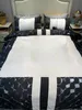 Clássico completo impressão duveta tampa conjuntos de cama 4 pcs lençóis de cama Luxo com logotipo moda cor