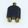 3.5mm AUX Cables Connectors to 2 RCA Female Audio Adapter for Computer Speaker Earphone Headphone