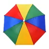 colorful rainbow umbrellas