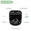X8 FM Verici Aux Modülatörü Bluetooth Handfree Araba Kiti 3.1a hızlı şarj çift USB şarj cihazı ile ses mp3 çalar
