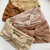 5pcs / lot bébé bandeau câble tricot bandeaux pour enfants bandes de cheveux élastiques fille accessoires infantile bandeau doux turban né 211023