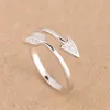 Cluster Rings 925 Real Sterling Silver White Jewelry CZ Pavimentato Love Arrow Design Midi Toe Ring Finger Regolabile Donna Uomo GTLJ676