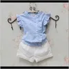 Roupas bebê crianças maternidade entrega 2021 meninas verão de algodão listrado camisa casual blusa sem mangas botão camisas de design para adolescente