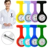 Nurse Pocket Watch Klockor Silicone Clip Brosch Key Chain Fashion Coat Doctor Quartz Klockor