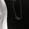 Подвесные ожерелья 2022 Модные двойные круги переполняют подвески для женщин -штопора