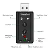 Scheda audio USB 3.5mm Cuffie Adapter Audio Components Micphone 7.1 esterno per Mac Win Compare Android Linux
