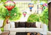 Custom murals wallpapers 3d photo wallpaper Modern Beautiful cartoon forest tree balloon pastoral style children's room mural painting wall papers decoration