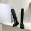 Diseñador de calidad invernal calidad botas de cuero lujoso chunky combate vaquero lluvia lluvia plataforma tacón tobillo zapatos de mujer