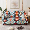 Géométrie colorée Couverture de canapé de coin élastique pour le salon Decor Home Decor 1234 Seater 210723