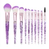 10-teiliges, anderes Haushaltszubehör, Kristall-Make-up-Pinsel-Set, Lidschatten, Concealer, Wimpern-Grundierung, Gesicht mit Glitzer-Pailletten-Griff, Pinsel-Set ZWL289