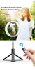 Telefon Selfie Stick 2024 L07 Stativmonopoden mit 5 -Zoll -LED -Ring 3 Level an Helligkeit Füllung Leuchte ausziehbare Bluetooth -Fernbedienung