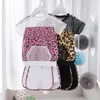 Zestawy odzieżowe Moda Baby Girls Krótki Rękaw Drukuj Net TH Koszulki Topy Casual Shorts Leopard Ubrania 0-5Y Letnie Dresy