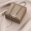 Titanium staal van hoge kwaliteit initiële b hanger ketting luxe dames snelheid sieraden voor cadeau