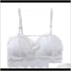 Bras Bielizna Odzież Drop Dostawa 2021 Dostawa Bezprzewodowa Damska Pełna Puchar Sexy Koronki Push Up Biustonosz Damska Plus Rozmiar Miękki Bralette Solid Whit