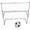 106/120 cm Indoor Outdoor Mini Kinder Fußball Fußball Torpfosten Netz Set mit Ballpumpe Kinder Fußball Sport Spielzeug Offizielle Größe