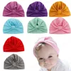 Neugeborene Baby Solid Color Hut Jungen Mädchen Infant Beanie Caps Weiche Turban Kopf Wickeln Kleinkind Kinder Motorhaube Mützen Fotografie Requisiten