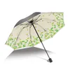 Umbrella creative female sun Multicolor custom logo three fold protection folding advertising rain treasure Parasol 100*65cm