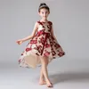 Çiçek Kız Elbise Genç Kostüm Çocuk Parti Bebek Çocuklar Düğün ES için Zarif Balo Prenses 210508