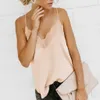 zomer vrouwen satijnen zijde kanten tank tops vest blouse vrouwelijke casual gewas camisole top sexy kant effen backless vest nachtkleding y0622