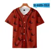 Mężczyźni Base Ball T Shirt Jersey Summer Krótki Rękaw Moda Tshirts Casual Streetwear Trendy Koszulki Hurtownia S-3XL 069