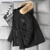 Mäns Down Parkas Jacket Mens Fashion Workwear Style Young Puffer Kort Tjockad Utomhus Varm Vinter Vit Duck Coats