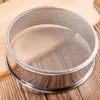 Baking Tools & Pastry Kitchen Mesh Flour Sifter Household Stainless Steel Round Sieve Strainer Shareker Cake Tool