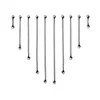 10Pcs Stainless Steel Chain Extender Jewelries with Lobster Clasps for Necklace Bracelet Jewelry Making Supplies