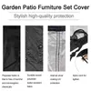 Outdoor Waterproof Cover Chair Heavy Duty Dust Rain For Garden Yard Patio Furniture table garden cover chair 211116