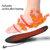 VAIPCOW Solette per scarpe riscaldate USB per piedi Calzino caldo Tappetino Solette riscaldanti elettricamente Solette termiche calde lavabili uomo donna H1106