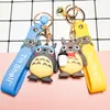 Mode- en Koreaanse cartoon totoro siliconen pop sleutelhanger animatie schooltas schattige creatieve hanger klein geschenk