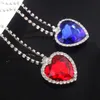 Groothandel Titanic Heart of Ocean Heart Crystal Ketting Love Forever Valentijnsdag voor Vrouw Sieraden Dames Gift 20 Stks Trinkets X0707