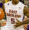 Anpassad East Carolina Ecu Pirates Basketballtröjor Jayden Gardner Newton Seth Leday Brandon Suggs J.J. Miles Blue Edwards