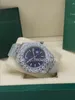 Luxury U1 Factory 10 style Full diamond blue dail Watch 228239 228396 Sapphire Big Diamond Bezel 43mm 18K white gold men automatic Wristwatch