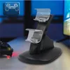 Games Joystick USB Double Chargers Controller Stand LED Blu-ray Charging Dock For Playstation 4 PS4 Doubles Charging Gamepad Accessories