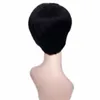 Perruques courtes de coupe de lutin aucune perruques de cheveux humains avant de lacet pour les femmes noires perruque faite à la machine de cheveux humains Non Remy