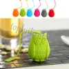 Siliconen Uil losse theezakje houder infuser filter geperforeerde zeef theelepel filter infuser cartoon losse blad thee faciliteiten