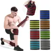 1 pièces couleur quatre bandes Bandage genouillères ceinture de protection Sport course arthrite Muscle articulation orthèse coude