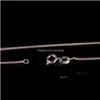 Chains Pendants 18 "45 cm 1.2mm 18k oro rosa in oro serpente collana 925 sterling sterling placcato collegamento collane per gioielli fai da te consegna a goccia 20